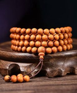 Peach wood bracelet3